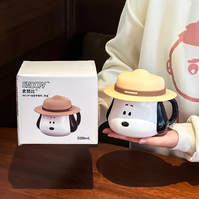 Snoopy Straw Hat Design Cerami - Anime Merchandise Mugs ulasan dan harga